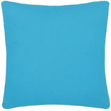 handmade Turkish Throw Pillow Blue Gold  SQUARE cotton throw pillow