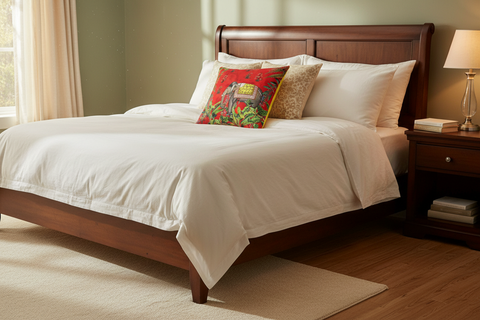 Tribal Rosie Elephant Silk Pillow
