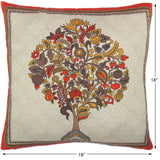 handmade Turkish Throw Pillow Beige Gold  SQUARE handmade Silk Throw Pillow