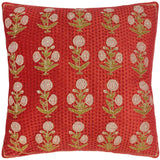Shabby Chic Elmira Embroidered Velvet Floral Pillow