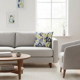 Modern Ikat Del Silk Pillow