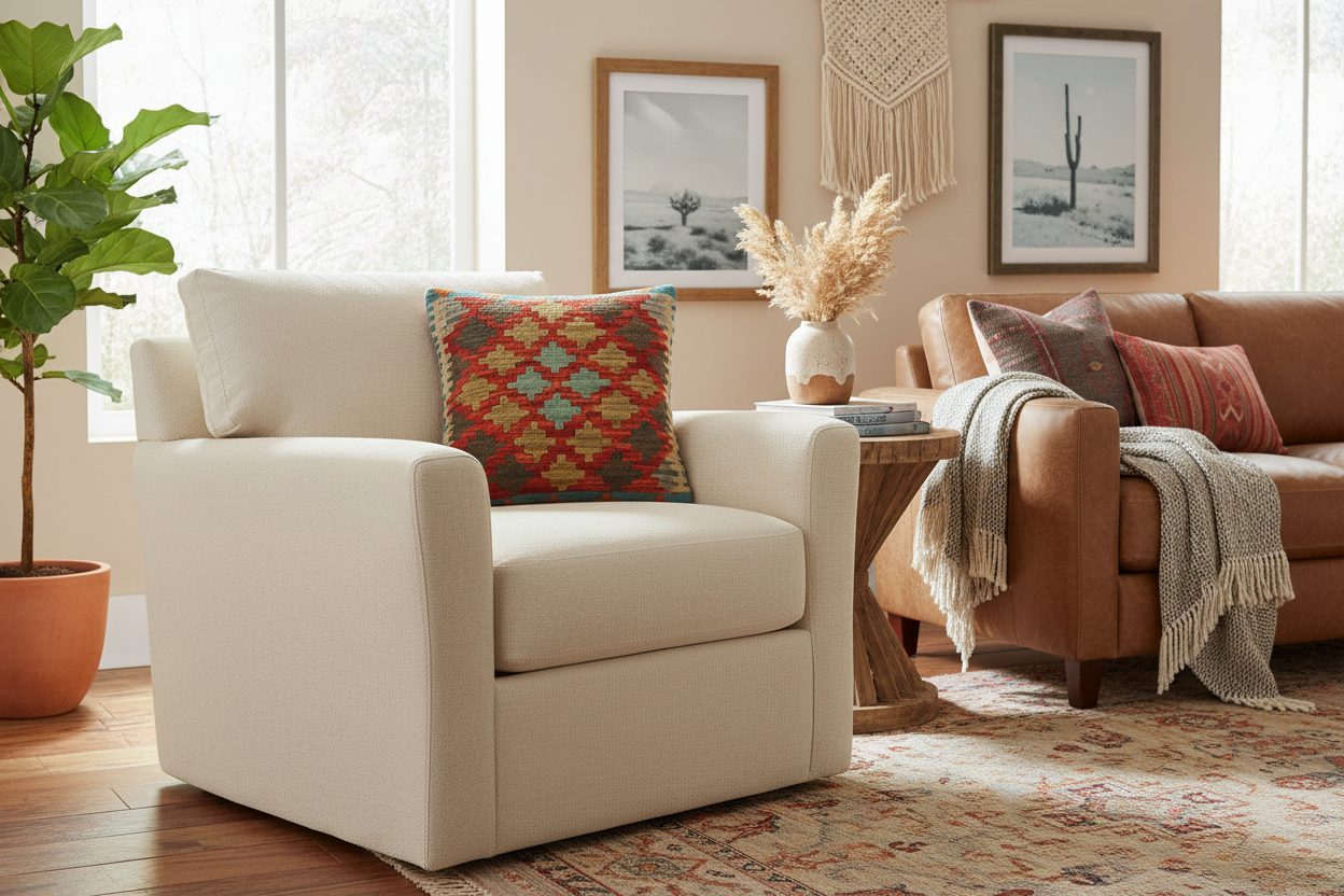 Southwestern Turkish Denita Hand Woven Kilim Throw Pillow