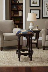 Shabby Chic Kilim Wood Bar Stool Jeffrey 18"x18"x32"