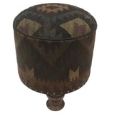 handmade Vintage Black Blue Hand-made ROUND 