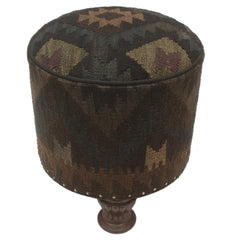 handmade Vintage Black Blue Hand-made ROUND 