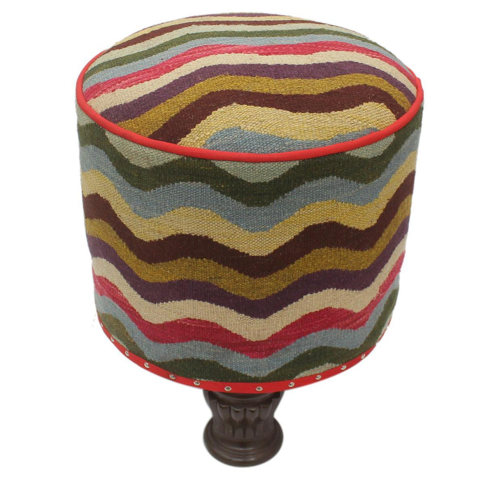 handmade  Blue Beige Hand-made ROUND 