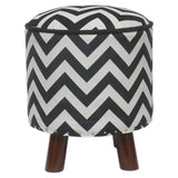 Bohemian Small Handmade Italian Velvet Upholstered Foot Stool