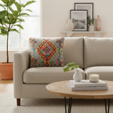 Rustic Turkish Burnett Hand Woven Kilim Pillow