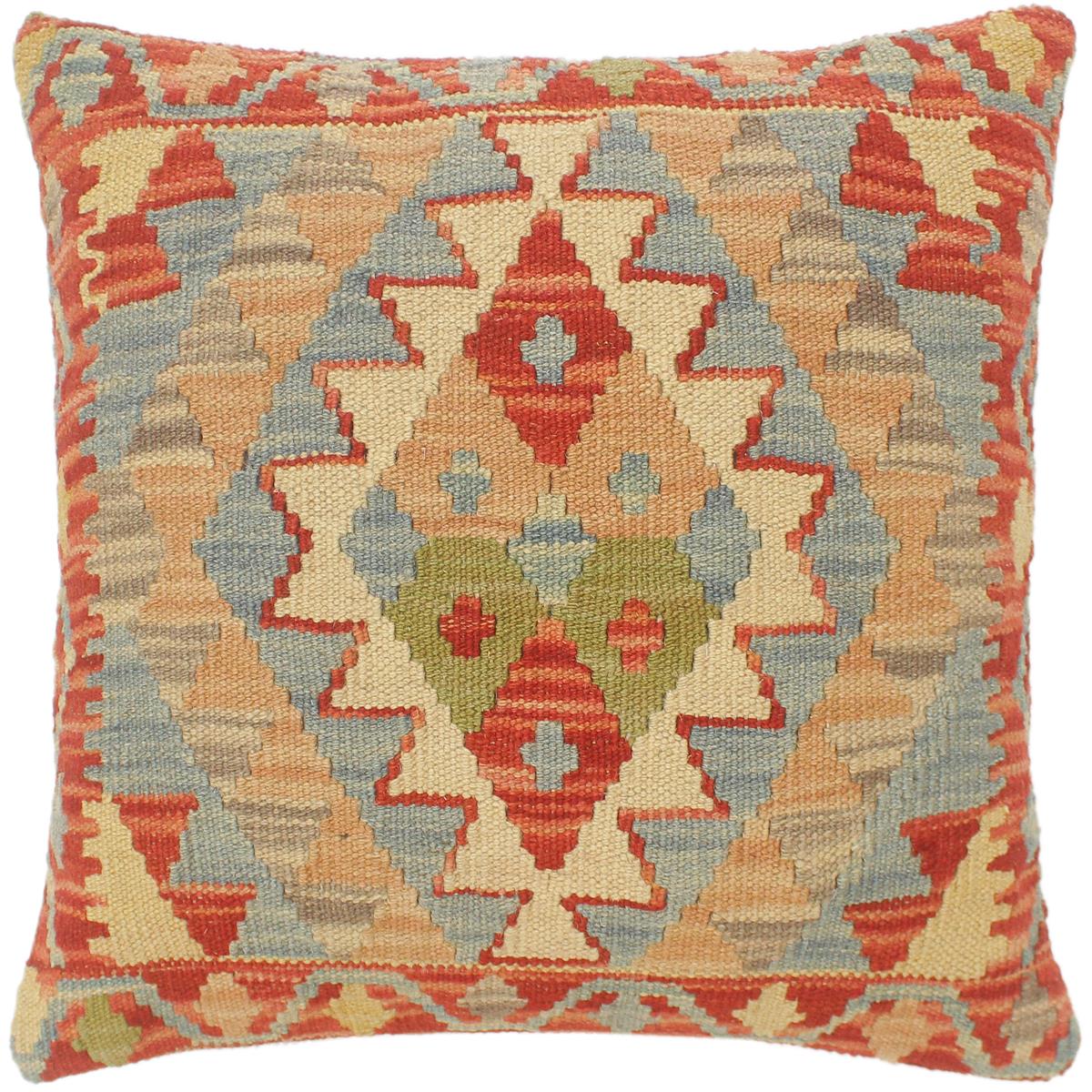 handmade Tribal Turkish Antique Rust Black Hand-Woven RECTANGLE 100% WOOL pillow