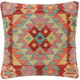 Bohemian Turkish Edmonds Hand Woven Kilim Pillow