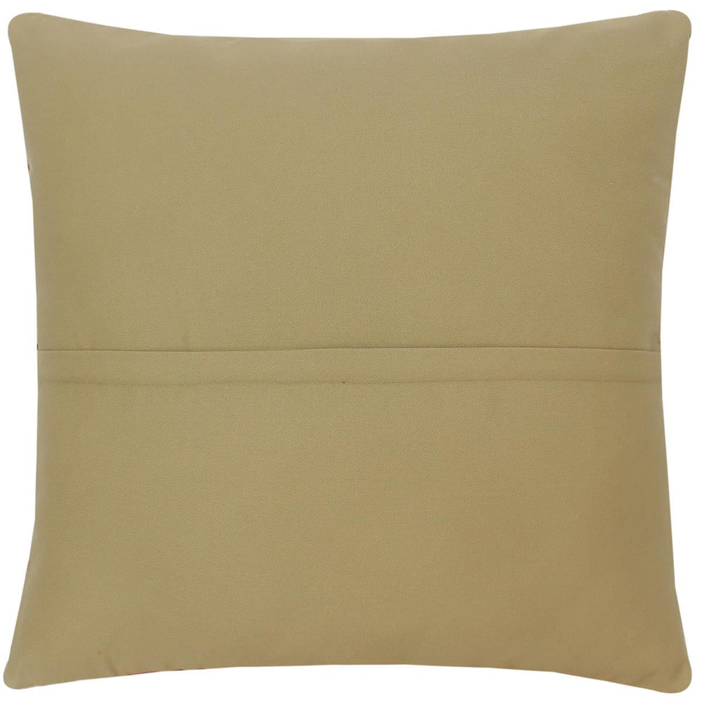 handmade Tribal Turkish Antique Rust Blue Hand-Woven SQUARE 100% WOOL pillow