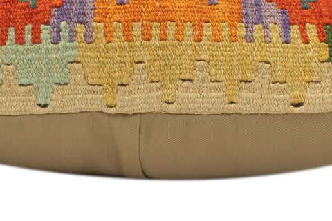 handmade Tribal Rust Blue Hand-Woven RECTANGLE 100% WOOL Pillow