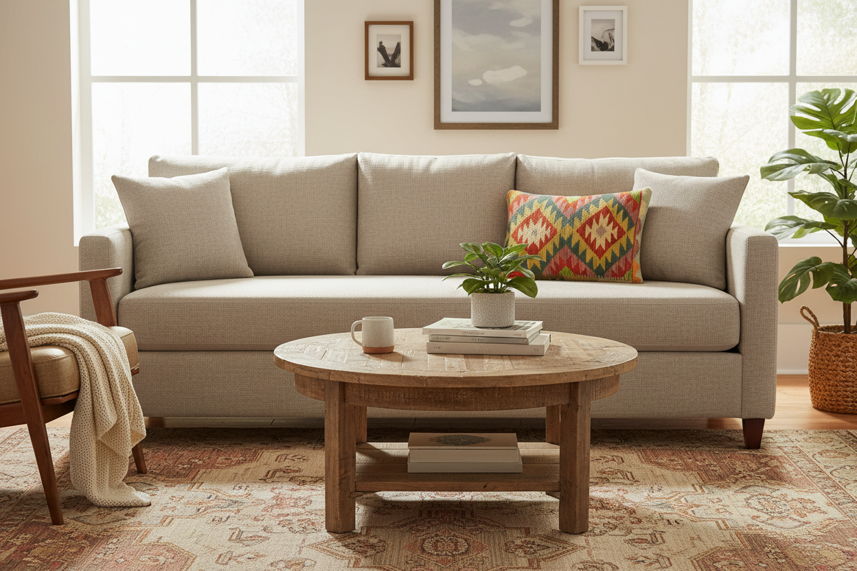 Turkish Rustic Fogarty Hand Woven Kilim Pillow