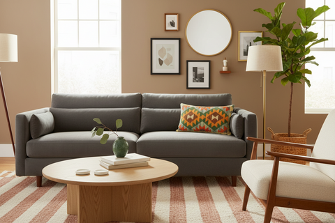 Turkish Tribal Finlay Hand Woven Kilim Pillow