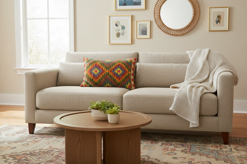 Turkish Rustic Nunn Hand Woven Kilim Pillow