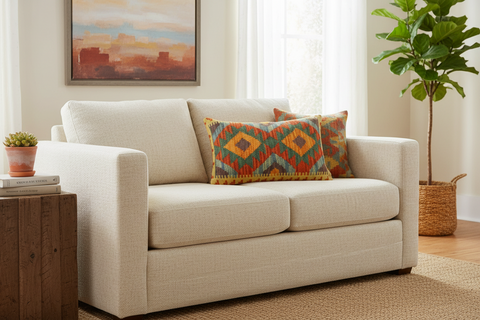 Turkish Tribal McPhee Hand Woven Kilim Pillow