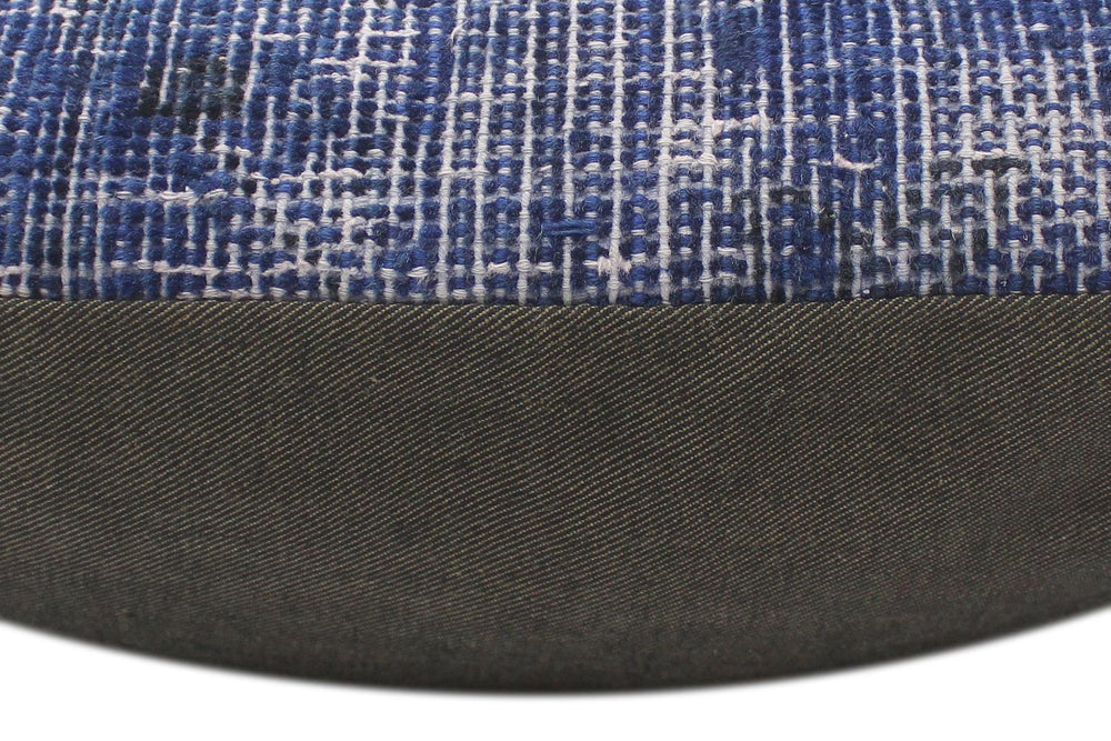 handmade Vintage Pillow Blue Blue Hand-Woven SQUARE 100% WOOL Vintage Pillow