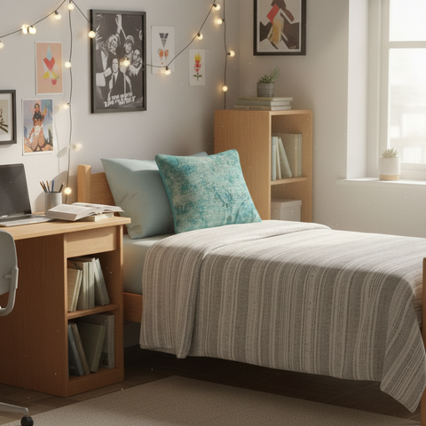 Shabby Chic Marriott Vintage Distressed Handmade Rug Pillow