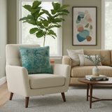 Shabby Chic Doolan Vintage Distressed Handmade Rug Pillow