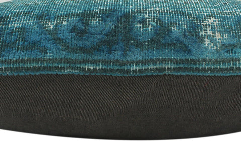 handmade Vintage Pillow Green Green Hand-Woven SQUARE 100% WOOL Vintage Pillow
