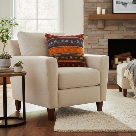 Vintage Antique Turkish Reeve Hand Woven Kilim Pillow