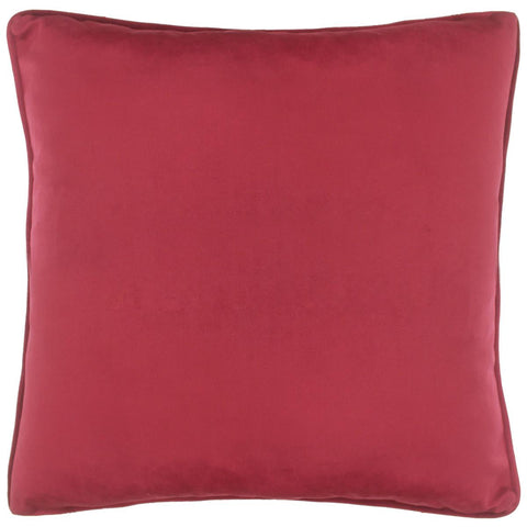 handmade  Pillow Red Red Hand-Woven SQUARE VELVET pillow