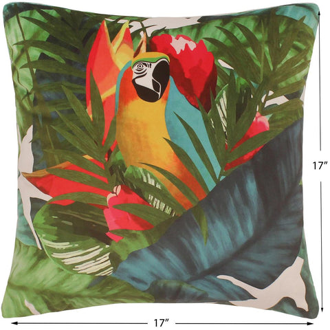 handmade  Pillow Red Green Hand-Woven SQUARE PRINTED VEL pillow