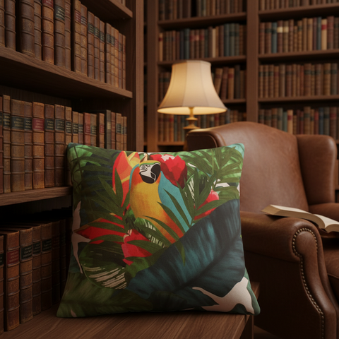 Shabby Chic Downey Printed Italian Velvet Handmade Pillow