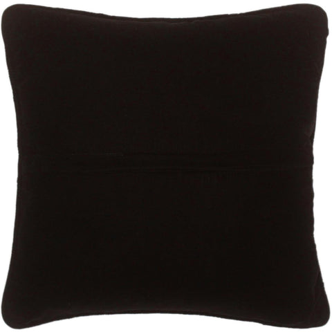 handmade  Pillow Black Maroon Hand-Woven SQUARE VELVET EMBR pillow