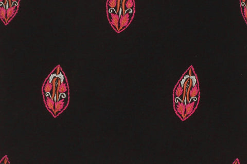 handmade  Pillow Black Pink Hand-Woven SQUARE VELVET EMBR pillow