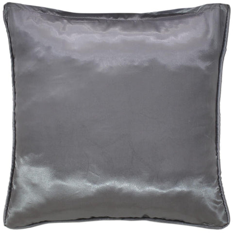 handmade Pillow Gray Blue Handmade square embroided silk pillow