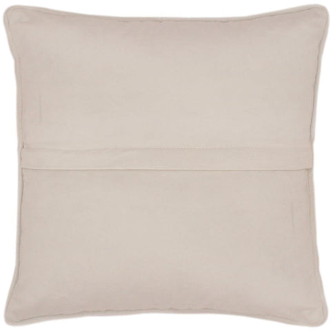 handmade  Pillow Ivory Blue Hand-Woven SQUARE VELVET EMBR pillow