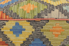 handmade Traditional Ottoman Gray Rust Hand-made SQUARE handmade ottoman pouf