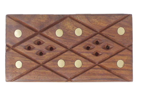 handmade Traditional Jewelrybox Brown Gold Hand-made RECTANGLE WOOD Jewelry Box