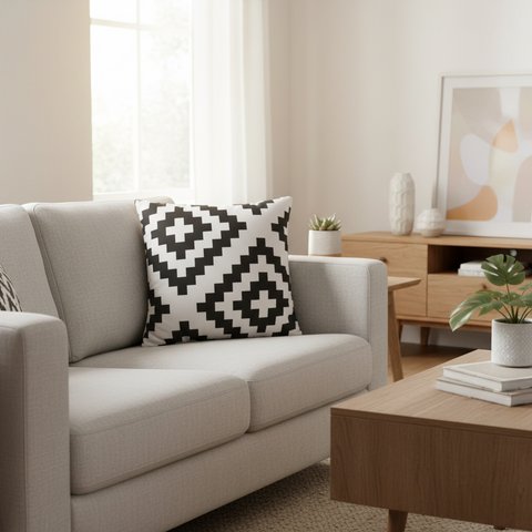 Bohemian Warburto Printed Italian Velvet Handmade Pillow