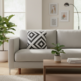 Boho Chic Greer Printed Italian Velvet Handmade Pillow