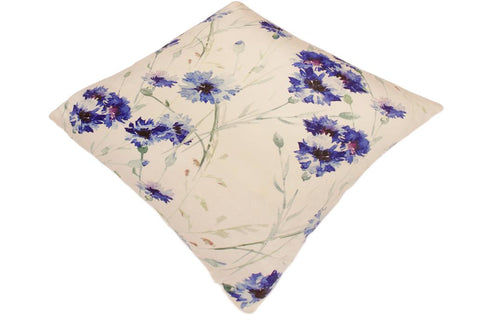 handmade Velvet Pillow Ivory Blue Hand-Woven SQUARE PRINTED VEL area rug