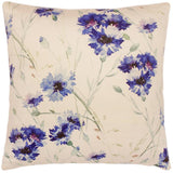 handmade Velvet Pillow Ivory Blue Hand-Woven SQUARE PRINTED VEL area rug