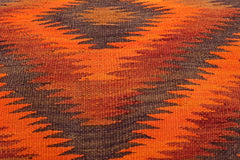 handmade Traditional Shoe Rack Rust Purple Hand-made RECTANGLE Vegetable dyed wool and wood  