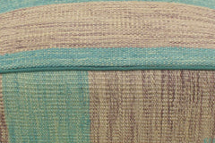 handmade Modern Ottoman Green Purple Hand-made SQUARE handmade ottoman pouf