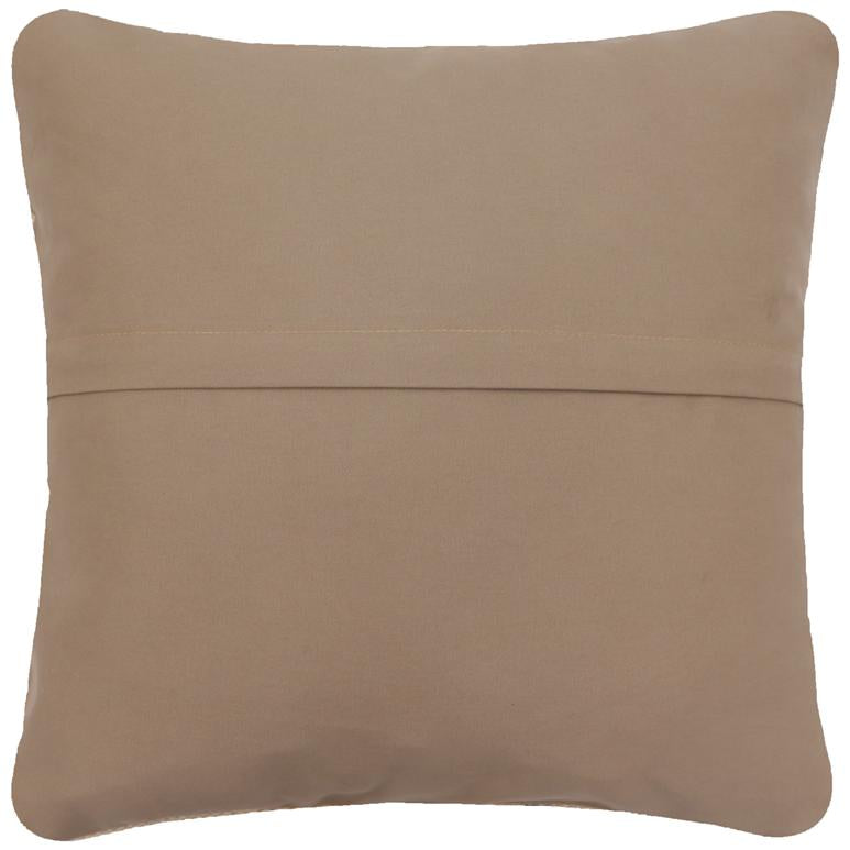 handmade Traditional Pillow Beige Blue Hand-Woven SQUARE 100% WOOL Handmade pillow