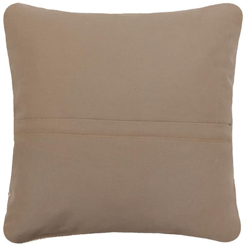 handmade Traditional Pillow Beige Red Hand-Woven SQUARE 100% WOOL Handmade pillow