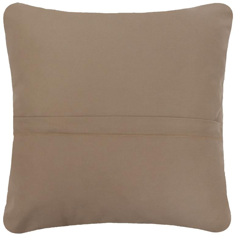 handmade Traditional Pillow Beige Red Hand-Woven SQUARE 100% WOOL Handmade pillow