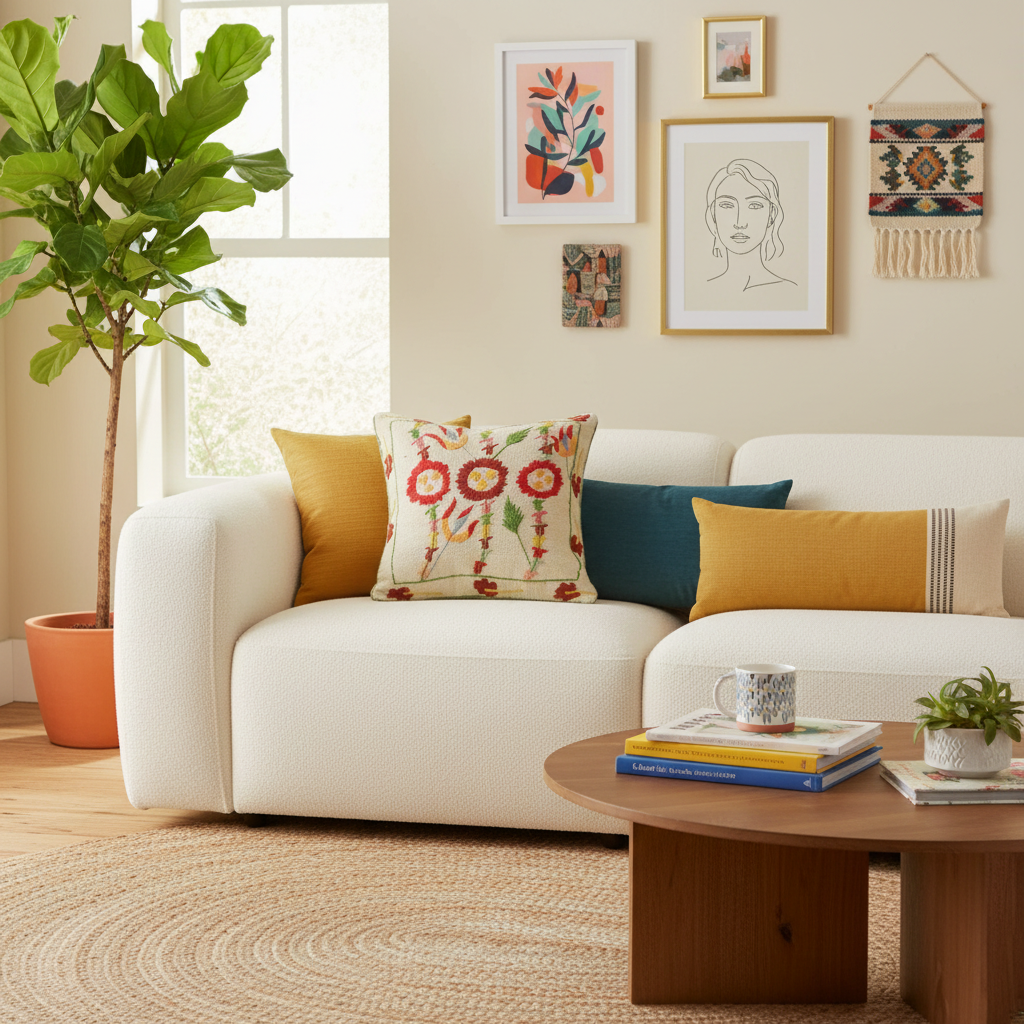 Vintage Buchanan Suzani Kilim Handmade Pillow