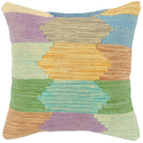Eclectic Turkish Caldwell hand-woven kilim pillow