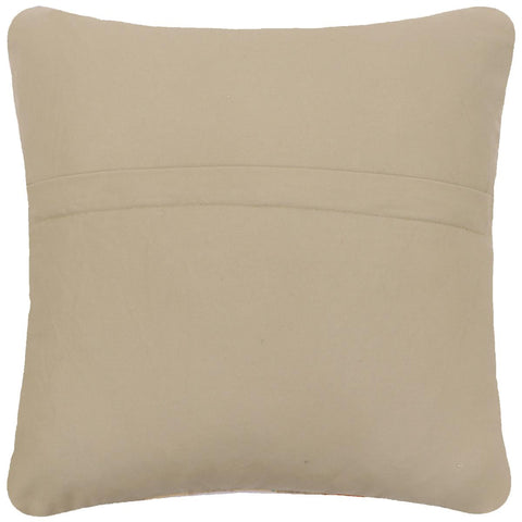 handmade Traditional Pillow Rust Blue Hand-Woven SQUARE 100% WOOL  Hand woven turkish pillow  2 x 2