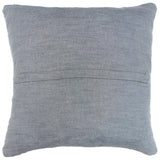 handmade Modern Pillow Rust Blue Hand-Woven SQUARE 100% WOOL  Hand woven turkish pillow  2 x 2