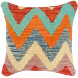 Chevron Bohemian Turkish Austin hand-woven kilim pillow