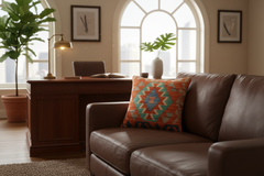 Southwestern King Turkish Hand-Woven Kilim Pillow