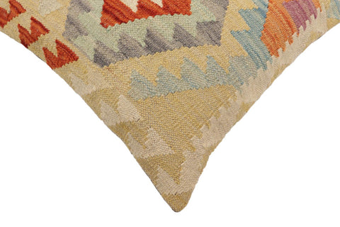 handmade Traditional Pillow Rust Blue Hand-Woven SQUARE 100% WOOL Hand woven turkish pillow2 x 2